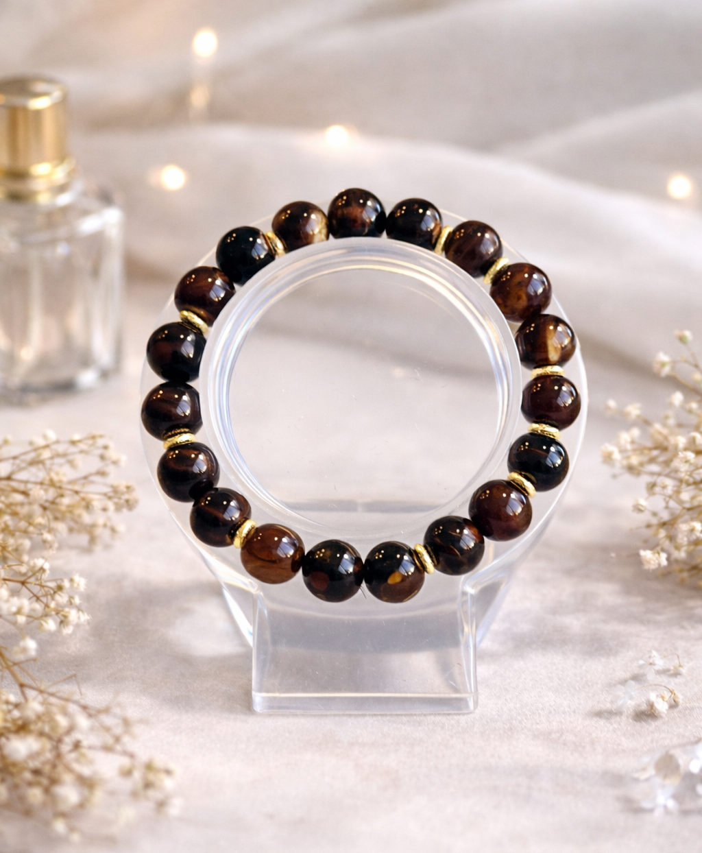 Bracelet en Agate dentelle (Dream Lace Agate)