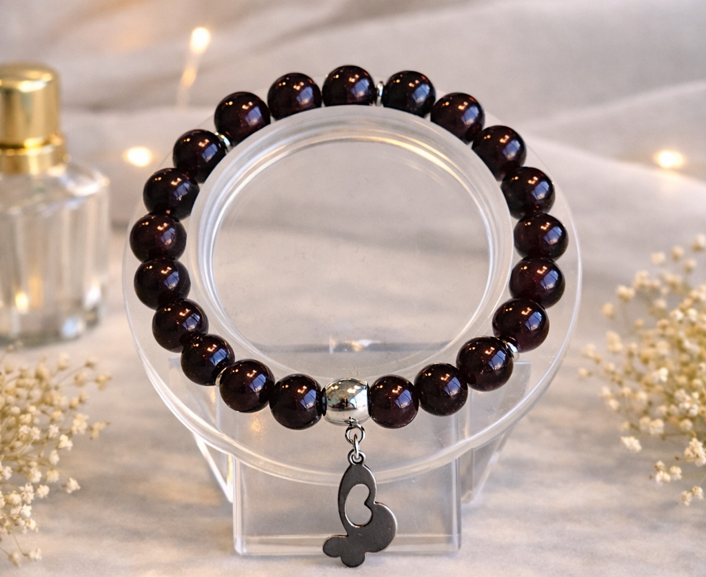Bracelet en Grenat – Passion et énergie