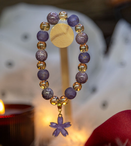 Bracelet Fleur Violette