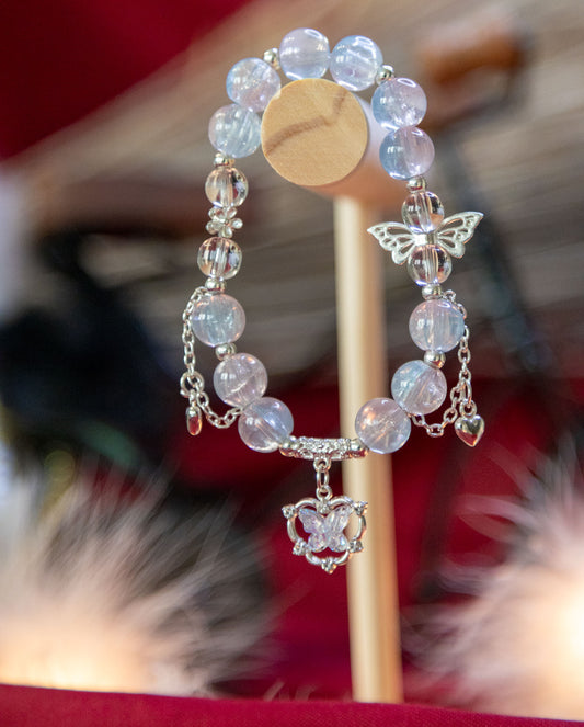 Bracelet - Papillon Bleuté