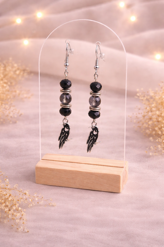 Boucles d’oreilles noires – Élégance & mystère