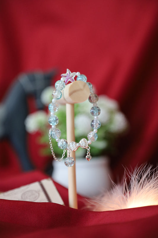 Bracelet bleu transparent