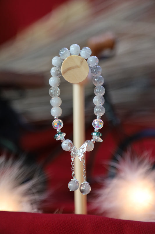 Bracelet - Papillon grisé