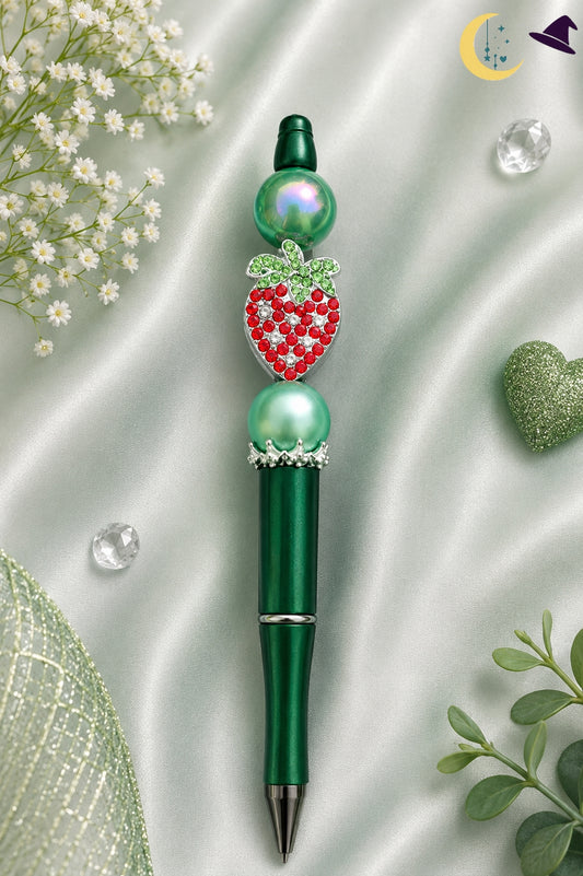 Stylo fraise vert émeraude – fraîcheur gourmande et éclat fruité