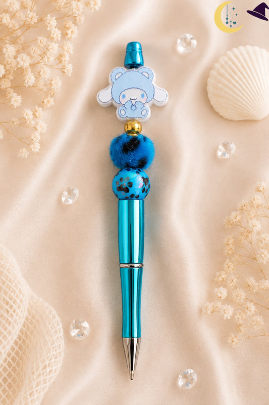 Stylo bleu kawaii – douceur pétillante et charme adorable